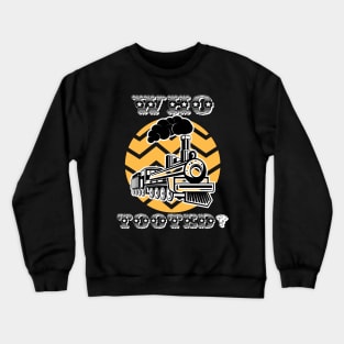 Who Tooted? Train Vintage Sunset Crewneck Sweatshirt